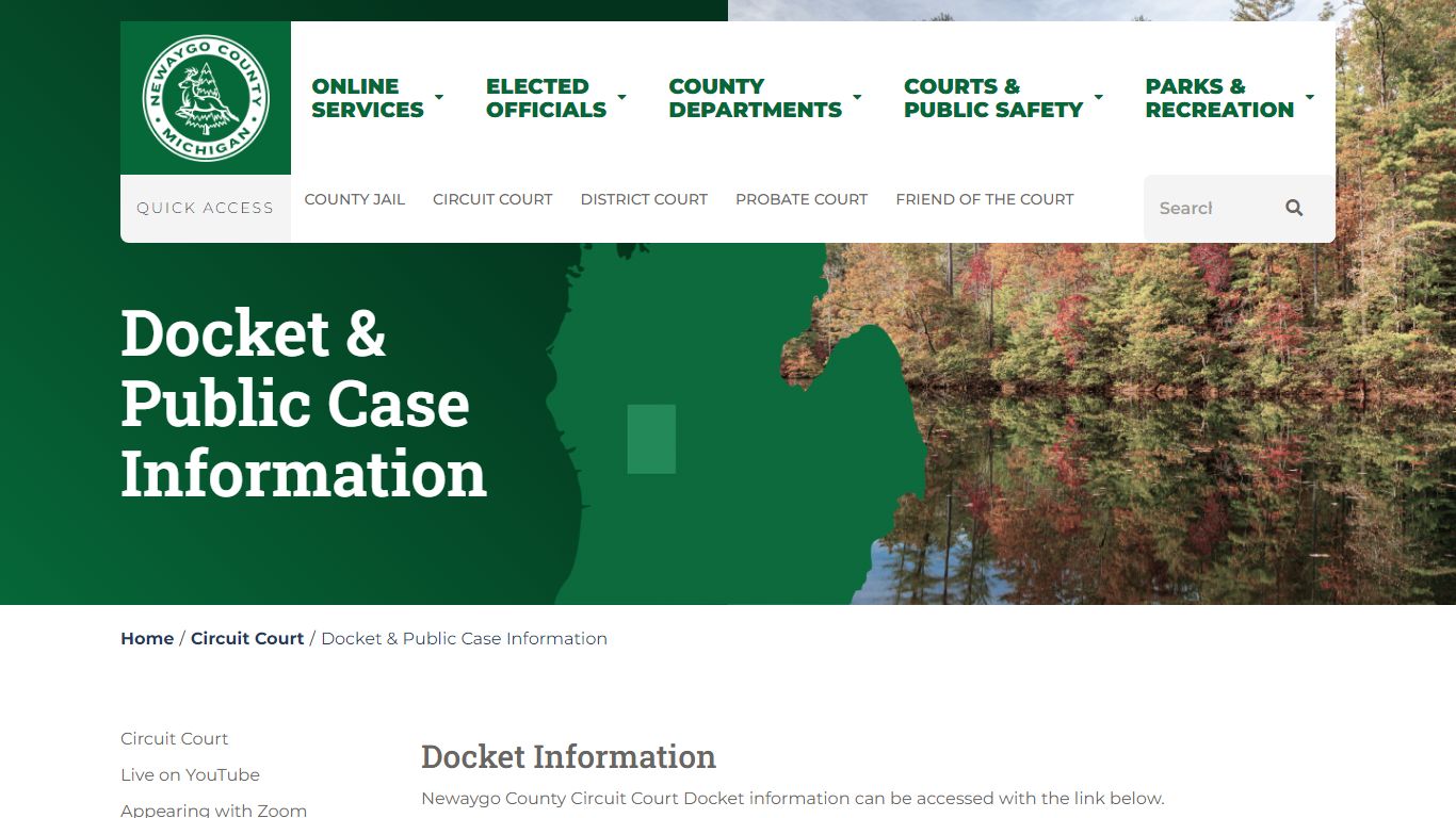 Docket & Public Case Information - Newaygo County